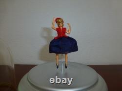 Vintage Swiss Reuge Dancing Ballerina Music Box Large Size (Watch The Video)