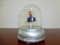 Vintage Swiss Reuge Dancing Ballerina Music Box Large Size (Watch The Video)