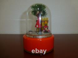 Vintage Swiss Reuge Dancing Ballerina Music Box Plays Aold Em Joe