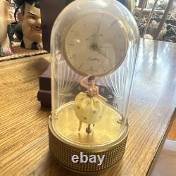Vintage Swiss Reuge Dancing Ballerina Music Box Swiss Clock Schmid Schlenker Jr