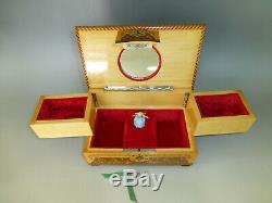 Vintage Swiss Reuge Dancing Ballerina Music Jewelry Box (watch The Video)