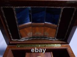 Vintage Swiss Reuge Dancing Ballerina Musical Jewelry Box