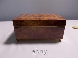 Vintage Swiss Reuge Dancing Ballerina Musical Jewelry Box