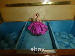 Vintage Swiss Reuge Dancing Ballerina Musical Jewelry Box Automaton (See Video)