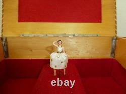 Vintage Swiss Reuge Dancing Ballerina Musical Jewelry Box Automaton (See Video)