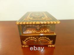 Vintage Swiss Reuge Dancing Ballerina Musical Jewelry Box Automaton (See Video)