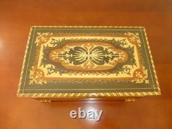 Vintage Swiss Reuge Dancing Ballerina Musical Jewelry Box Automaton (See Video)
