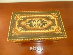 Vintage Swiss Reuge Dancing Ballerina Musical Jewelry Box Automaton (See Video)