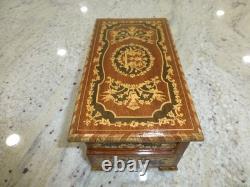 Vintage Swiss Reuge Dancing Ballerina Musical Jewelry Box Automaton (See Video)