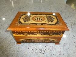 Vintage Swiss Reuge Dancing Ballerina Musical Jewelry Box Automaton (See Video)