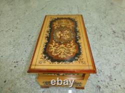 Vintage Swiss Reuge Dancing Ballerina Musical Jewelry Box Automaton (See Video)