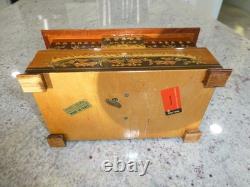 Vintage Swiss Reuge Dancing Ballerina Musical Jewelry Box Automaton (See Video)