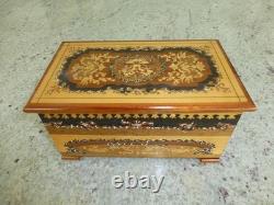 Vintage Swiss Reuge Dancing Ballerina Musical Jewelry Box Automaton (See Video)
