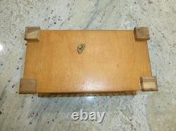 Vintage Swiss Reuge Dancing Ballerina Musical Jewelry Box Automaton (See Video)