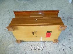 Vintage Swiss Reuge Dancing Ballerina Musical Jewelry Box Automaton (See Video)