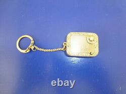 Vintage Swiss Reuge Minature Music Box Brass Case Musical Key Chain (see Video)