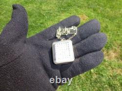 Vintage Swiss Reuge Miniature Music Box Gold Tone Case Musical Brooch
