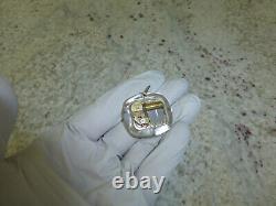 Vintage Swiss Reuge Miniature Music Box In Clear Lucite Musical Charm, Pendant