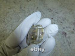 Vintage Swiss Reuge Miniature Music Box In Clear Lucite Musical Charm, Pendant