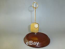 Vintage Swiss Reuge Miniature Music Box Key Chain, Pendant Mechanical Watch