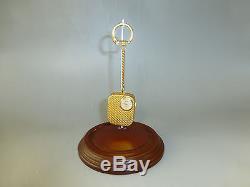 Vintage Swiss Reuge Miniature Music Box Key Chain, Pendant Mechanical Watch