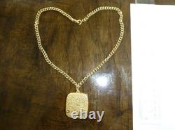 Vintage Swiss Reuge Miniature Music Box Pendant Gold Tone Case & Chain
