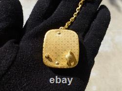Vintage Swiss Reuge Miniature music box for pendant, Key Chain (Watch Video)