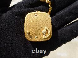 Vintage Swiss Reuge Miniature music box for pendant, Key Chain (Watch Video)