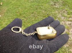 Vintage Swiss Reuge Miniature music box for pendant, Key Chain (Watch Video)