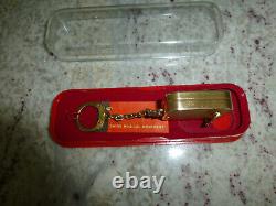 Vintage Swiss Reuge Miniature music box for pendant, Key Chain (Watch Video)