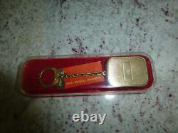 Vintage Swiss Reuge Miniature music box for pendant, Key Chain (Watch Video)