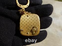 Vintage Swiss Reuge Miniature music box for pendant, Key Chain (Watch Video)