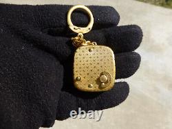 Vintage Swiss Reuge Miniature music box for pendant, Key Chain (Watch Video)