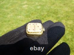 Vintage Swiss Reuge Miniature music box pendant. 800 Sterling Silver Case