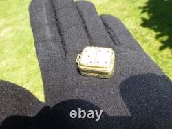 Vintage Swiss Reuge Miniature music box pendant. 800 Sterling Silver Case