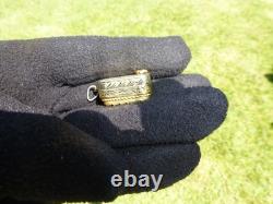 Vintage Swiss Reuge Miniature music box pendant. 800 Sterling Silver Case