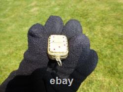 Vintage Swiss Reuge Miniature music box pendant. 800 Sterling Silver Case