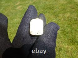 Vintage Swiss Reuge Miniature music box pendant. 800 Sterling Silver Case