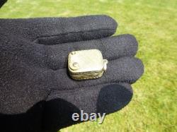 Vintage Swiss Reuge Miniature music box pendant. 800 Sterling Silver Case