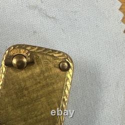 Vintage Swiss Reuge Miniature music box pendant. 800 Sterling Silver Case