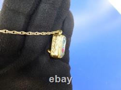 Vintage Swiss Reuge Miniature music box pendant Gold Gilt / Sterling Silver Case