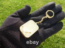 Vintage Swiss Reuge Miniature music box pendant, Key Chain, Photo Display Front
