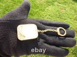 Vintage Swiss Reuge Miniature music box pendant, Key Chain, Photo Display Front