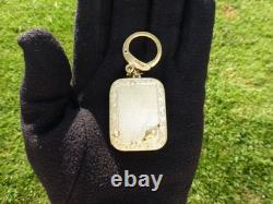 Vintage Swiss Reuge Miniature music box pendant, Key Chain, Photo Display Front