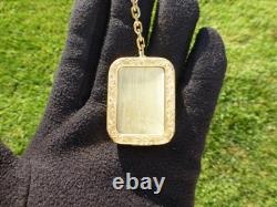 Vintage Swiss Reuge Miniature music box pendant, Key Chain, Photo Display Front