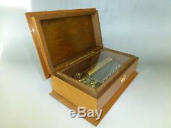 Vintage Swiss Reuge Music Box 72 Key Note Plays RACHMANINOV CONCERTO #2 3 PARTS