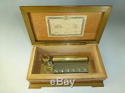 Vintage Swiss Reuge Music Box 72 Key Plays Anniversary Song & More (See Video)