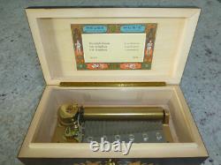 Vintage Swiss Reuge Music Box 72 Keys / 3 Songs'Beethoven' Limited Edition