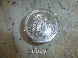 Vintage Swiss Reuge Music Box. 835 Sterling Silver Case (Watch The Video)