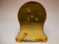 Vintage Swiss Reuge Music Box 8 Day Brass Musical Alarm Clock (Watch Video)